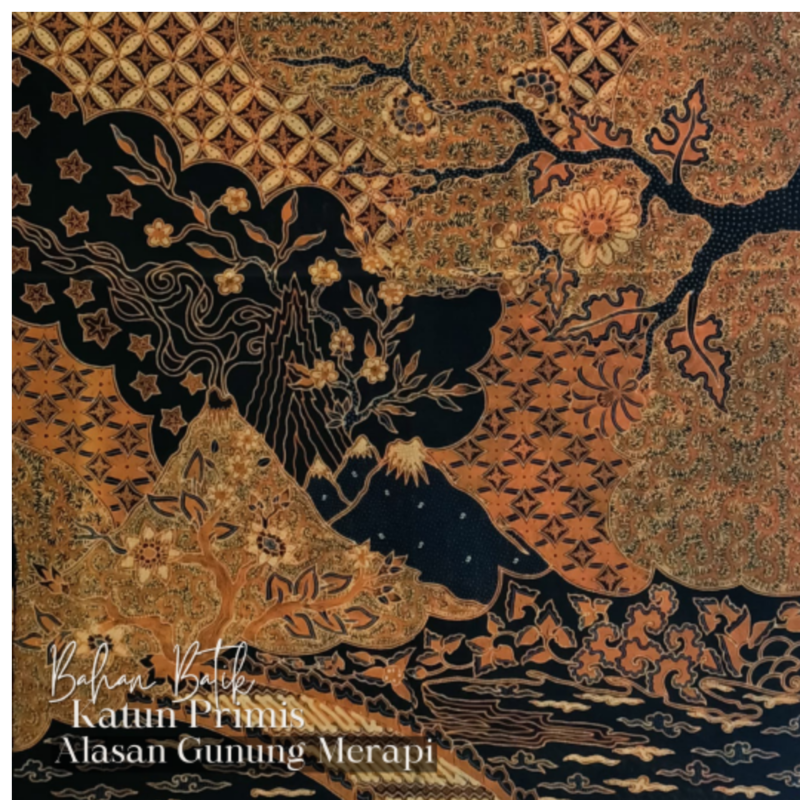 Bahan Batik Katun Primis Alasan Gunung Merapi - Image 2