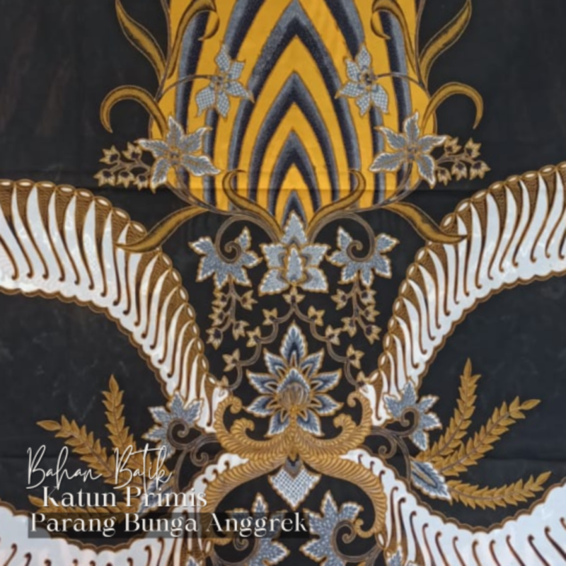 Batik Katun Primis Parang Bunga Anggrek - Image 2