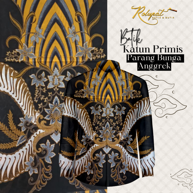 Batik Katun Primis Parang Bunga Anggrek