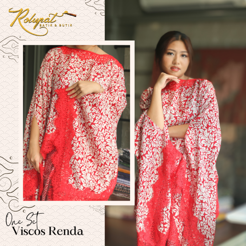 One Set Viscos Renda