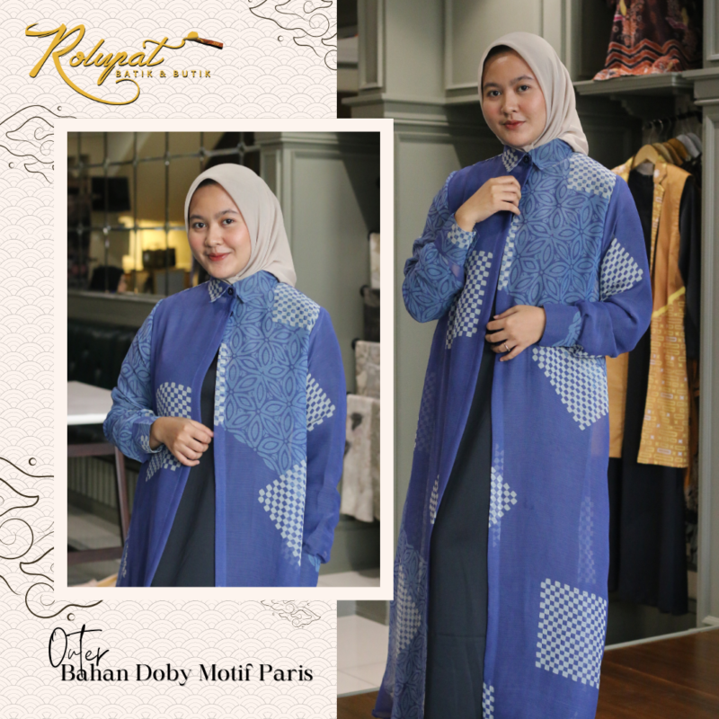 Outer Bahan Doby Motif Paris